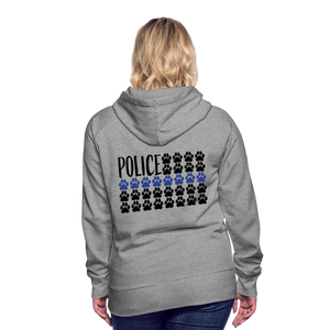 K9s Lead the Way - Police - Women’s Premium Hoodie - heather grey