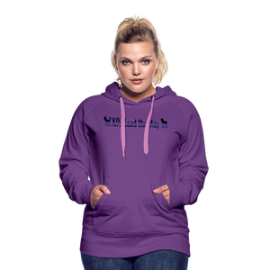 K9s Lead the Way - Police - Women’s Premium Hoodie - purple