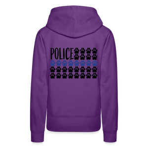 K9s Lead the Way - Police - Women’s Premium Hoodie - purple