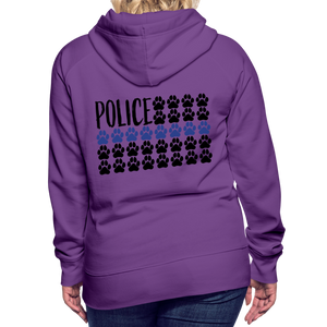 K9s Lead the Way - Police - Women’s Premium Hoodie - purple