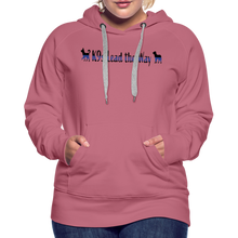 Load image into Gallery viewer, K9s Lead the Way - Police - Women’s Premium Hoodie - mauve
