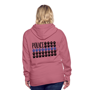 K9s Lead the Way - Police - Women’s Premium Hoodie - mauve