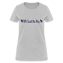 Load image into Gallery viewer, K9s Lead the Way - Police - Women&#39;s T-Shirt - heather gray
