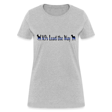 K9s Lead the Way - Police - Women's T-Shirt - heather gray