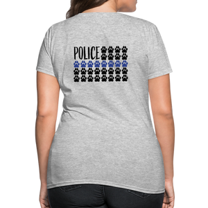 K9s Lead the Way - Police - Women's T-Shirt - heather gray