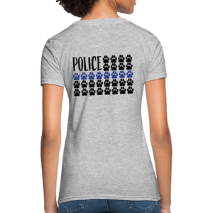 K9s Lead the Way - Police - Women's T-Shirt - heather gray