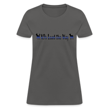 Load image into Gallery viewer, K9s Lead the Way - Police - Women&#39;s T-Shirt - charcoal
