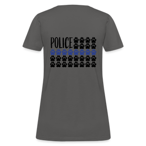 K9s Lead the Way - Police - Women's T-Shirt - charcoal