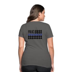 K9s Lead the Way - Police - Women's T-Shirt - charcoal