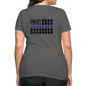 K9s Lead the Way - Police - Women's T-Shirt - charcoal