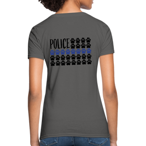 K9s Lead the Way - Police - Women's T-Shirt - charcoal