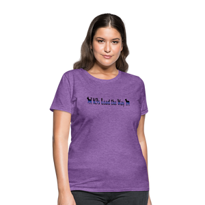 K9s Lead the Way - Police - Women's T-Shirt - purple heather