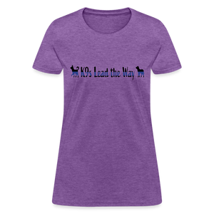 K9s Lead the Way - Police - Women's T-Shirt - purple heather