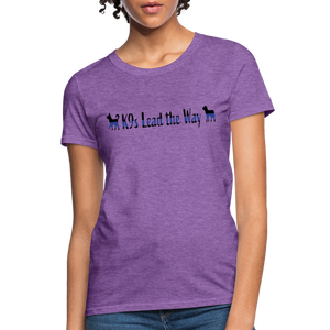 K9s Lead the Way - Police - Women's T-Shirt - purple heather