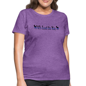 K9s Lead the Way - Police - Women's T-Shirt - purple heather