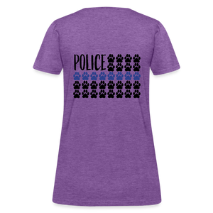 K9s Lead the Way - Police - Women's T-Shirt - purple heather