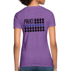 K9s Lead the Way - Police - Women's T-Shirt - purple heather