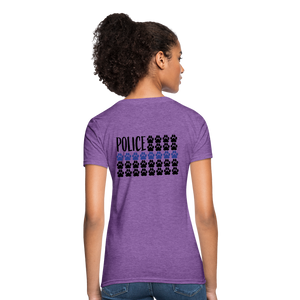 K9s Lead the Way - Police - Women's T-Shirt - purple heather