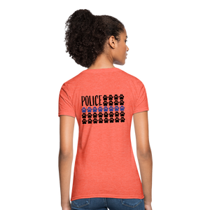 K9s Lead the Way - Police - Women's T-Shirt - heather coral