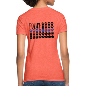 K9s Lead the Way - Police - Women's T-Shirt - heather coral