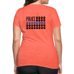 K9s Lead the Way - Police - Women's T-Shirt - heather coral