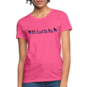 K9s Lead the Way - Police - Women's T-Shirt - heather pink