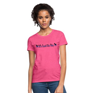 K9s Lead the Way - Police - Women's T-Shirt - heather pink