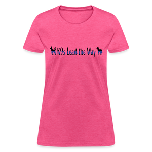 K9s Lead the Way - Police - Women's T-Shirt - heather pink