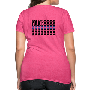 K9s Lead the Way - Police - Women's T-Shirt - heather pink