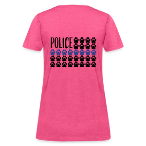 K9s Lead the Way - Police - Women's T-Shirt - heather pink