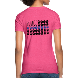 K9s Lead the Way - Police - Women's T-Shirt - heather pink