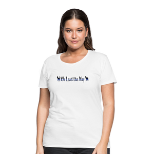 K9s Lead the Way - Police - Women’s Premium T-Shirt - white