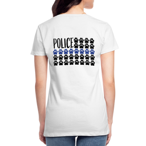 K9s Lead the Way - Police - Women’s Premium T-Shirt - white