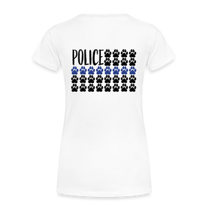 K9s Lead the Way - Police - Women’s Premium T-Shirt - white