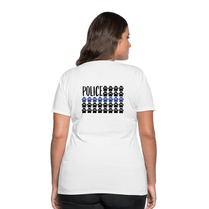 K9s Lead the Way - Police - Women’s Premium T-Shirt - white