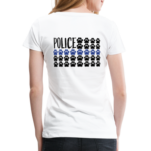 K9s Lead the Way - Police - Women’s Premium T-Shirt - white