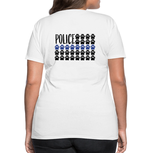 K9s Lead the Way - Police - Women’s Premium T-Shirt - white