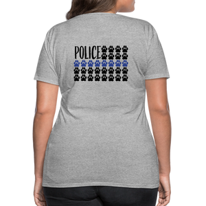 K9s Lead the Way - Police - Women’s Premium T-Shirt - heather gray