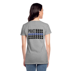 K9s Lead the Way - Police - Women’s Premium T-Shirt - heather gray