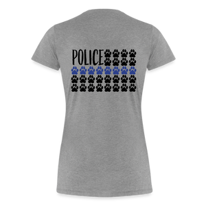 K9s Lead the Way - Police - Women’s Premium T-Shirt - heather gray