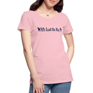 K9s Lead the Way - Police - Women’s Premium T-Shirt - pink