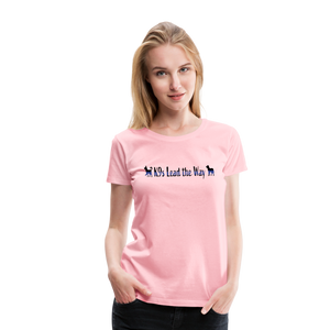 K9s Lead the Way - Police - Women’s Premium T-Shirt - pink