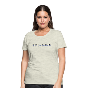 K9s Lead the Way - Police - Women’s Premium T-Shirt - heather oatmeal