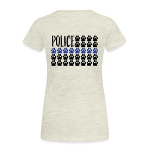 K9s Lead the Way - Police - Women’s Premium T-Shirt - heather oatmeal