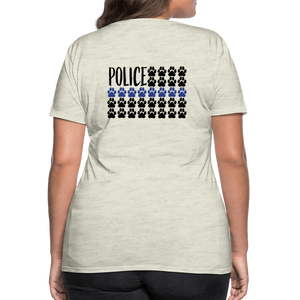 K9s Lead the Way - Police - Women’s Premium T-Shirt - heather oatmeal