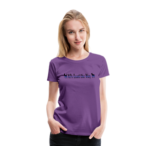 K9s Lead the Way - Police - Women’s Premium T-Shirt - purple