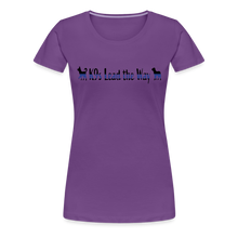 Load image into Gallery viewer, K9s Lead the Way - Police - Women’s Premium T-Shirt - purple
