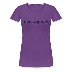 K9s Lead the Way - Police - Women’s Premium T-Shirt - purple