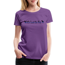 Load image into Gallery viewer, K9s Lead the Way - Police - Women’s Premium T-Shirt - purple
