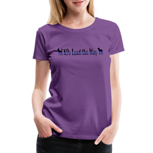 K9s Lead the Way - Police - Women’s Premium T-Shirt - purple